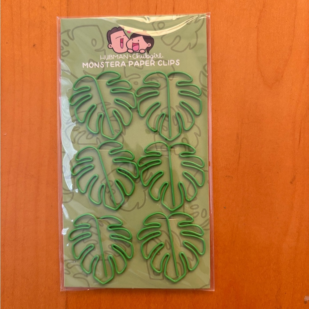 Hubman & Chubgirl Monstera Paper Clips